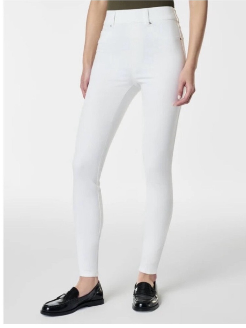 NEW SPANX White High Rise Skinny Jeans - Regular